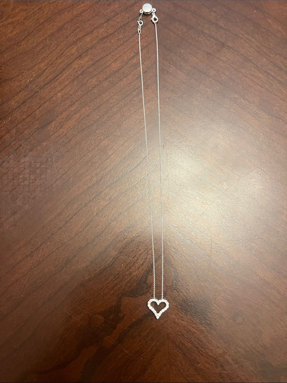 Sparkling Sterling Silver Heart Pendant Necklace - Timeless Sparkle - Picture 7 of 9